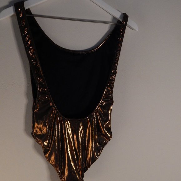 Bronze Metallic Bodysuit - Picture 4 of 5